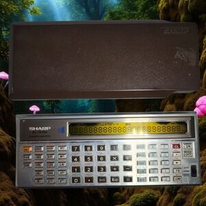READ Sharp EL-5100 Scientific Calculator with Cover Rare Vintage DISPLAY ISSUE